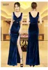 Casual Dresses 2023 Evening Women's Sexy Hollow Gold Velvet Dress Long Kirt Nightclub Low Cut Temperament V-Neck W