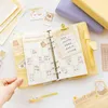 Macaron Journal Travler Notebook A6 Feuilles mobiles PU Agenda Planner Couleur Refill Sticker Set DIY Accessoires