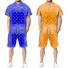 Mens Tracksuits Summer Hawaiian Set midja 3D Print Polo -knapp SHIRTBEACH SHORTSUSIT Hip Hop Street Apparel Casual Par 230718