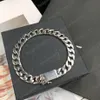 Designers classiques Cuba Chaîne Bracelet En Acier Inoxydable Bracelets En Argent Pour Hommes Et Femmes Parti Bracelet Amoureux Cadeau Hip Hop Jewelry290N