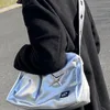 Sacs de soirée Y2K Vintage coréen épaule croix pli sac de mode sac de voyage pour femmes sac à main de voyage 230718