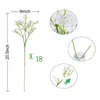 Decorative Flowers Artificial Baby Breath White Gypsophila Bouquets 18 Pcs Real Touch For Wedding Party Home Decoration