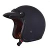 Motorcykelhjälmar Dot Certification Four Season Retro Open Helmet Moto Capacete de 3/4 Face Casco