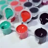 2ML 3ML 5ML 6 Cups/Strip Mini Pots Plastic Empty Paint Pigment Storage Container Anti-Leak Seal Palette Box with Lids Nylon Paint Brush Amkx