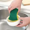 Servis uppsättningar kök nano emery magi ren rub pot rost fokal fläckar svamp ta bort kit multifunktionella rengöringsborstar för