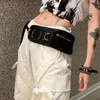 Gürtel Rockmore Vintage Breiter Gürtel Punk Taschen Fanny Pack Y2k Ästhetische Schwarze Frauen Streetwear Mode Accessoires Bund