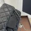 10A hochwertige Mini-Quadrat-Umschlagtasche für Damen aus echtem Leder, Lammfell, klassische Designer-Geldbörse in mehreren Farben, gesteppte Goldkette, Hängetaschen, Umhängetaschen, Umhängetasche