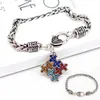 Charm Bracelets Fashion Women & Bangles Alloy Enamel Autism Awareness Piece Autistic Bracelet Girl Jewelry #131320B