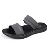 Sport Tide Men's Summer Sandals Anti-slip slitsträcka män som kör fritidstrand tofflor utanför slitage 5