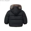 Down Coat Children's Cotton Thick Coat Girls' Jacket Baby Winter Warm Coat Zipper Hooded Clothing Boys' Jacket Z230720