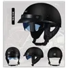 Motorcykelhjälmar Casco Moto Helmet Retro Half Scooter Face Motorcykel Crash Motocross 4 Seasons Dot Certification