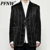 Men's Suits Blazers PFNW Autumn Versatile High End Niche Design Trend Street Handsome Personality Baggy Outdoor Suit 28A3576 230718