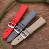 Watch Bands Nylon Canvas Watchband Genuine Leather Strap 18/20/22mm Waterproof Sailcloth Band Universal Wristbelt Bracelet