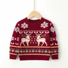 Pullover Winter Kids Sweater for Boy Girl Christmas Clothes 2021 New Casual Baby Warm Coats 2-6Y Children Outerwear Knitted Girls Sweater HKD230719