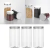 Opslagflessen 3-delige keukenbussen Potten Potten Containers Blikken met aluminium schroefdop