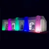 Con video, carpa inflable para fiesta de boda, cabina inflable con LED de color cambiable para espectáculo al aire libre, decoración 272r