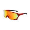 Óculos de Sol Oversize Esportes Masculino Óculos de Sol Feminino Proteção para Andar de Bicicleta Ao Ar Livre Óculos à Prova de Poeira Uv400 Óculos Gafas De Sol