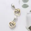 925 Gümüş Fit Pandora Cazibesi Yeni Avrupa Gül Altın Bead Bead Slaggle Moda Takılar Set Set Diy İnce Boncuk Mücevherleri