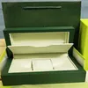 Dostawca fabryki Zielone oryginalne papiery do pudełek zegarki prezentowe Pudełka Skórzana karta torby 84 mm 134 mm 185 mm 0 7kg dla 116610 116660 116710 116202H