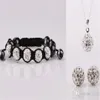 5 Unids / lote 10mm arcilla cristalina nueva llegada disco perla Rhinestone cristal Set pulsera collar tachuelas pendientes joyería conjunto o3422 w257W