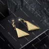 Classic Gold Hoops Stud Triangle Inverted Designers Orecchini Party Eardrop Orecchini da donna Gioielli con lettere di lusso