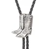 Bolo Ties Classic Riding Boots Bolo Tie Collar Rope Pendant American Western Cowboy Bolo Tie HKD230719