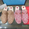 2023-Princetown Mules Leather Slipper Round Toe Backless Design Slipper Quilted Hardware Leath