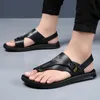 Sandaler Casual Flip-Flops Men Summer Anti-Skid utomhus med dubbla användningar Sandaler Ultra-fina plywood tofflor Sandaler och sandaler för män 230719