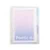 Kawaii Cute Gradient Poetic Notebook Artigos de papelaria Agenda Agenda Pocket Planner Livro semanal Viagem Escola Material de escritório Sl3134