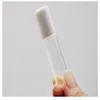 5 flacons roulants transparents de 10 ML avec boule de verre pour flacons en verre de parfum d'huile essentielle avec couvercles blancs Taille de voyage Xugop