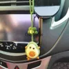 Decorazioni per interni Fatti a mano Kawaii Avocado Fiore Accessori per auto Decor Ragazzi Interni Specchietto retrovisore Ciondolo appeso Frutta Decorazione Ornamentos x0718