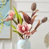 Dekorativa blommor diy projekt hem bröllop el dekor konstgjorda blommor arrangemang material landning 2 huvuden knoppar gren Hyacinth