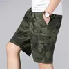 Shorts Masculino 2022 New Camuflagem Camo Cargo Shorts Masculino Shorts Casual Masculino Solto Work Shorts Homem Militar Calça Curta Plus Size 5XL L230719