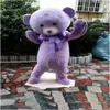 2018 Factory Cakes Teddy Bear Mascot Animal Costume Purple Lavender Mascot Bear Clothing Adult Cartoon Mascot For Hallowe319s