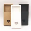 Brown Kraft Paper Ręcznie robione szuflady pudełka na prezenty DIY Pakowanie pudełka opakowaniowe dla cukierków KandyjewelrygiftChocolate 50pcs Lot260z