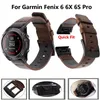 Horlogebanden 26 22 MM Lederen Quick Release Horlogeband Band Voor Garmin 7X 7 6 6X Pro 5 5X Plus 3 HR Horloge Easyfit Polsband Armband 230718