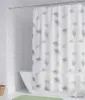 Dusch badrum dusch gardin mögel bevis vattentät badgardin lämnar romantisk badkar gardin med badrumsdekor