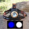 Headlamps High Power New Headlight Adjustab White or Blue Q5 D Headlamp Head Light Bike Head Lamp 18650 USB Rechargeab Battery Lamp HKD230719