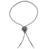 Bolo Ties Vlam ghost hoofd bolo stropdas westerse accessoires mode metalen dasspeld mode stropdas western cowboy bolo stropdas HKD230720