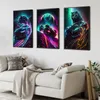 Giappone JDM Neon Cyberpunk Animale Tela Pittura Estetica Car Poster Lupo 911 Sport GTR Fuji Wall Art Home Living Room Decor 06