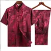 Vêtements ethniques en gros Style chinois traditionnel hommes Hanfu costume soie Satin Tang vêtements Tai Chi Sport costumes pyjamas décontractés M-XXXL