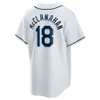 Personalizado Tampa Homens Mulheres Juventude Bay Rays 39 Kevin Kiermaier 18 Shane McClanahan 56 Randy Arozarena 68 Jalen Beeks 38 Colin Poche 5 Wander Franco Baseball Jerseys