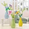 Block Potted Flower Building Block Toys Creative Tulip Sunflower med keramiska block Toys for Girls Kids Gift Desktop Decoration R230718