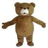 2021 Rabatt Factory Ted Costume Bear Mascot kostym vuxen storlek jul karneval födelsedagsfest fancy outfit223z