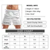 Shorts pour hommes Sous-vêtements décontractés pour hommes Shorts de sommeil Boxers en satin Soie Lisse Pyjama Shorts Homme Couleur unie Maison Vêtements de nuit Yoga Sous-vêtements de sport L230719