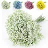 Decorative Flowers Artificial Baby Breath White Gypsophila Bouquets 18 Pcs Real Touch For Wedding Party Home Decoration