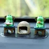 Dekoracje wnętrz Śliczne zwierzę zabawne prezent domowy dekoracja akcesoria wnętrza żaba