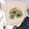 女性のTシャツウクライナTシャツ女性Y2KコミックアニメTシャイデザイナー2000S服230719