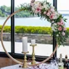 Party Decoration 5pcs 10pcs Wedding Table Centerpiece Golden Metal Arch Circle Ring344l