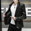 Ternos Masculinos Blazers Coreano Magro Masculino Terno Casual Jaqueta Outono Street Wear Roupa Social Casamento Estampado Casaco Vestido 3XL 230718